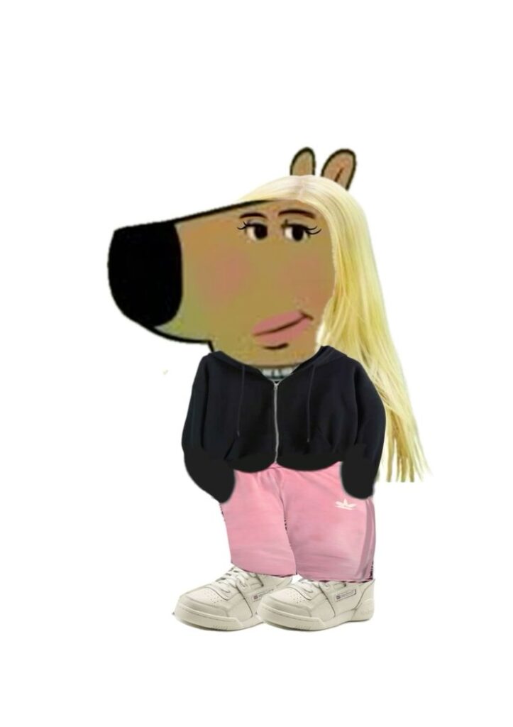 chill guy meme girl cute