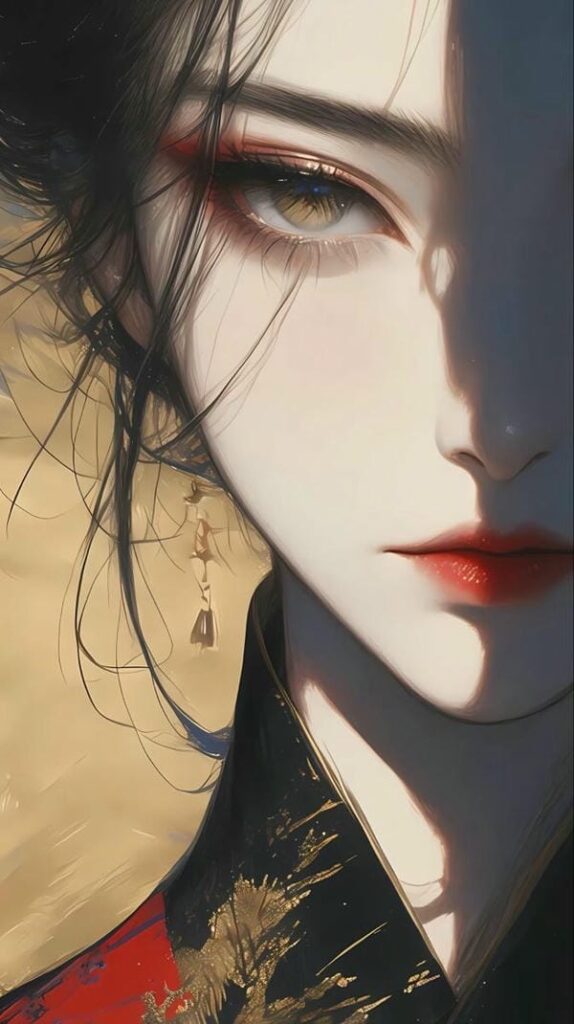 ảnh anime nữ ngầu cổ trang