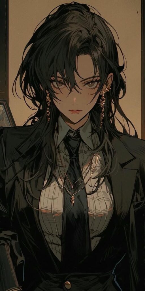 ảnh anime nữ ngầu phong cách tiểu thư