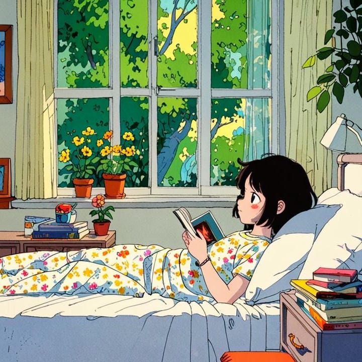 ảnh học chill qua khung cửa sổ