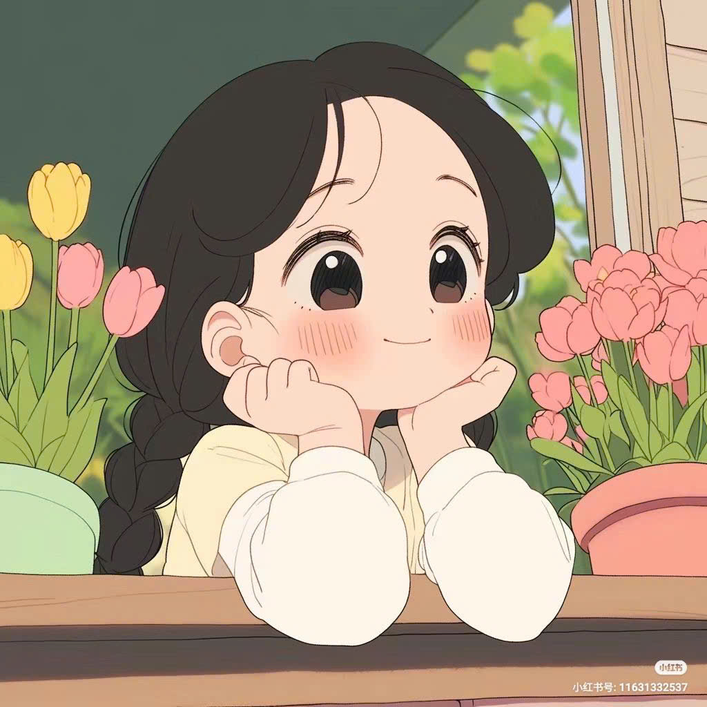 chibi anime ngắm cảnh