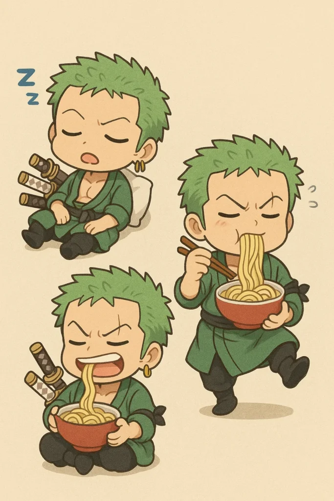 chibi zoro ăn vui vẻ chibi zoro ăn vui vẻ