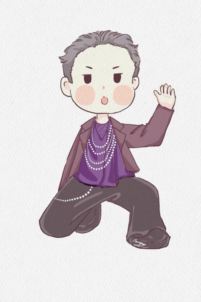 chibi anh trai say hi lạnh lùng boy