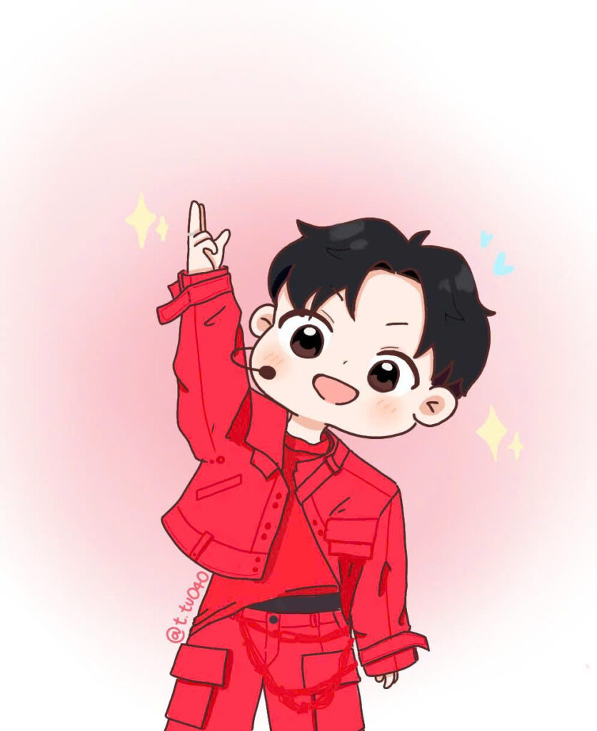 chibi anh trai say hi thư giãn