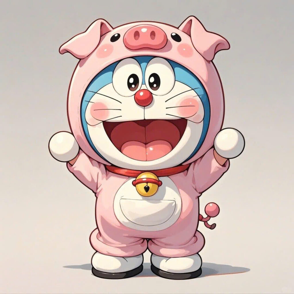 Ảnh doraemon màu hồng Ảnh doraemon màu hồng