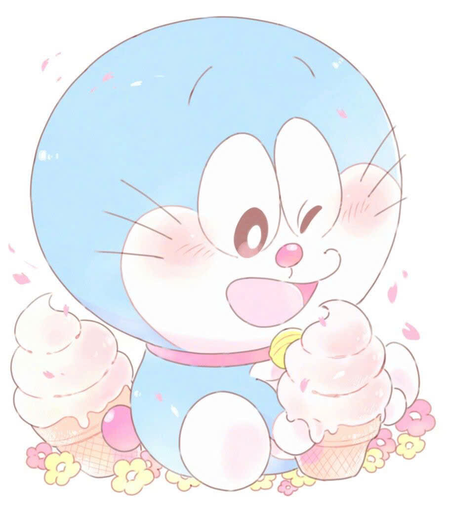 Ảnh doraemon ăn kem Ảnh doraemon ăn kem