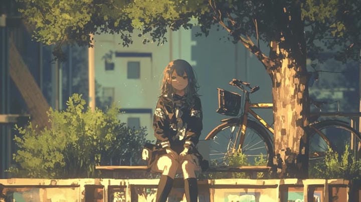 ảnh chill lofi đơn giản