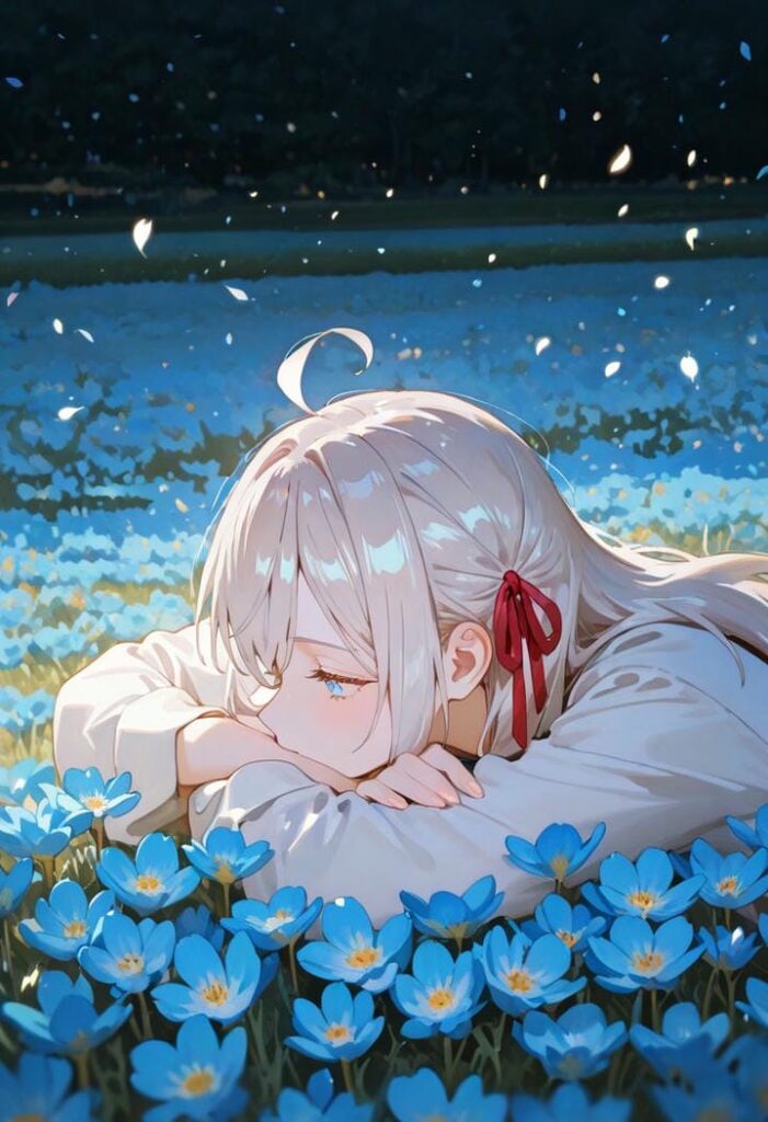 ảnh gái xinh anime buồn