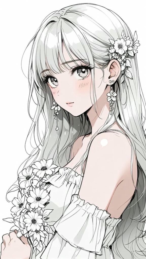 ảnh gái xinh anime cute mơ màng