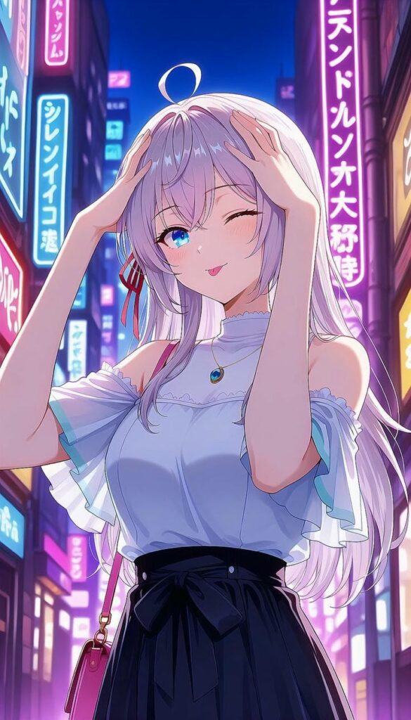 ảnh gái xinh anime hài hước