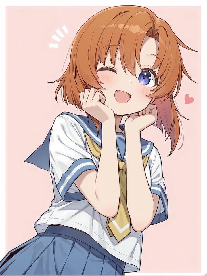 ảnh gái xinh anime tóc vàng