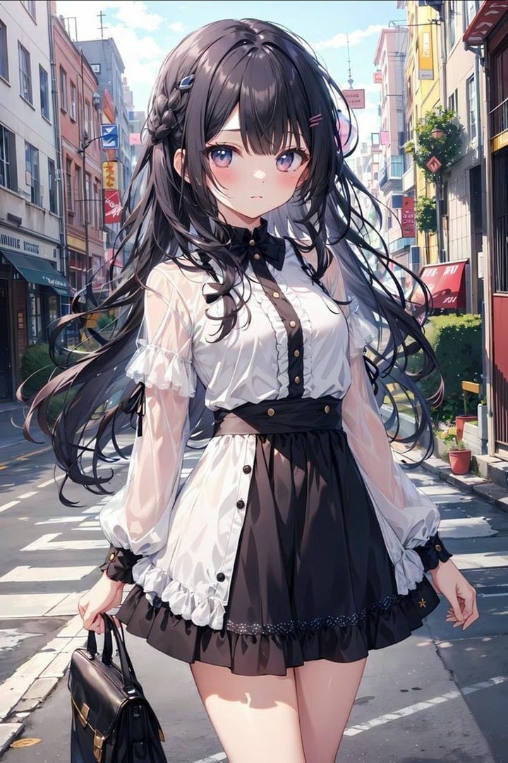 ảnh nữ anime cute đáng yêu