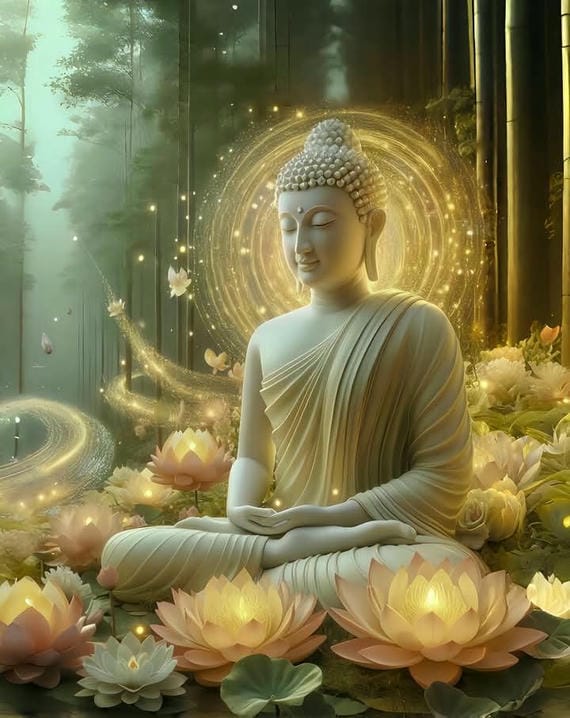 ảnh phật a di đà ngồi đài sen HD