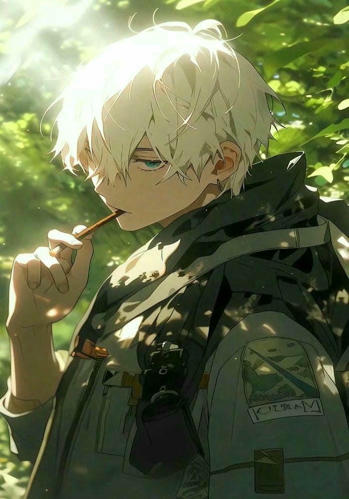 anime nam tóc xanh