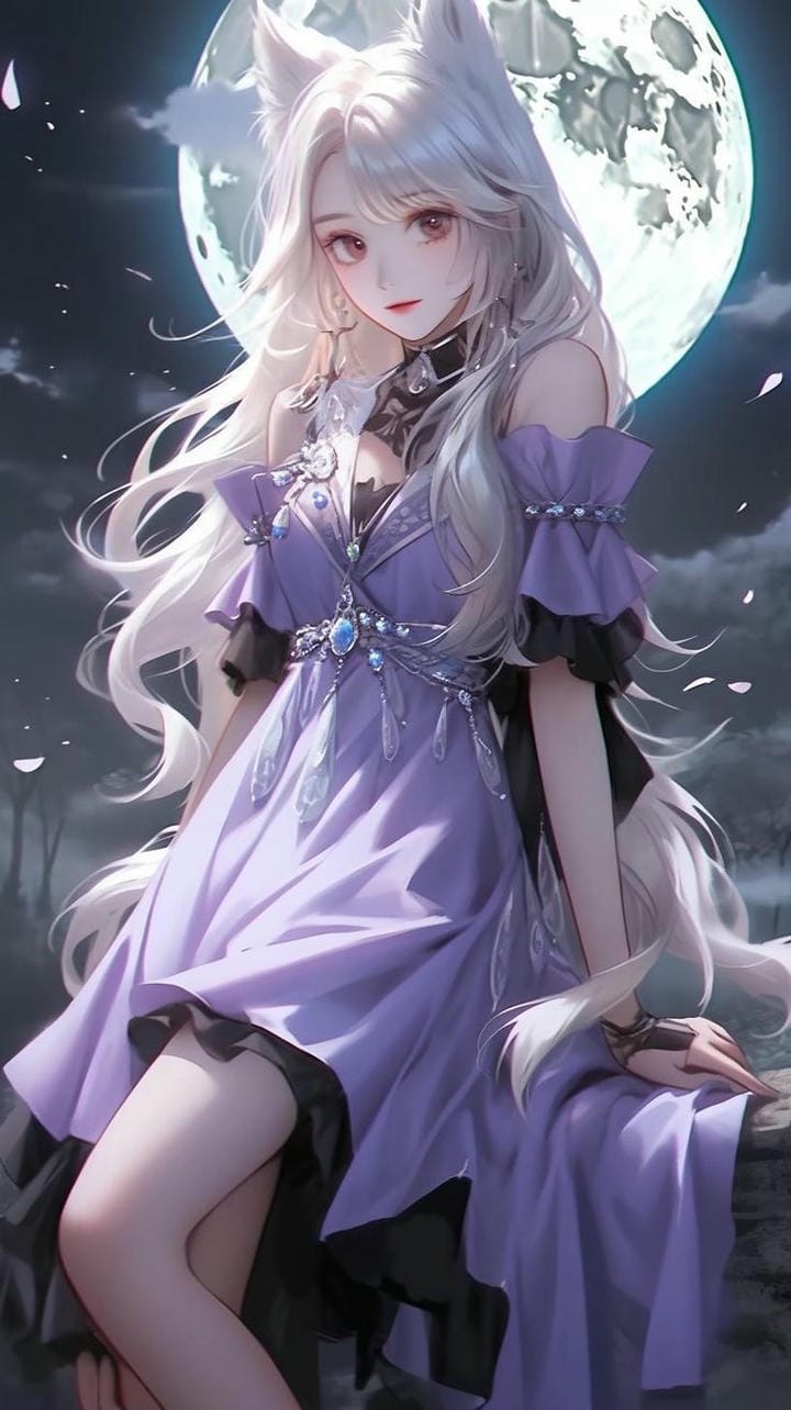 anime nữ hồ ly trắng