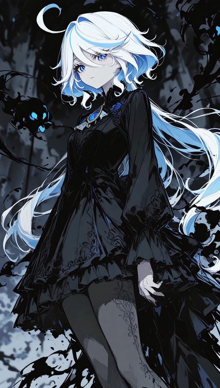 anime nữ phản diện ác quỷ bóng tối