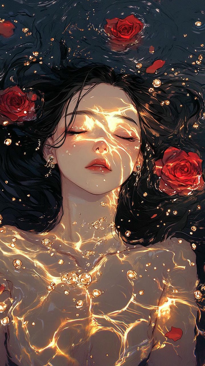 anime nữ tâm trạng buồn chán