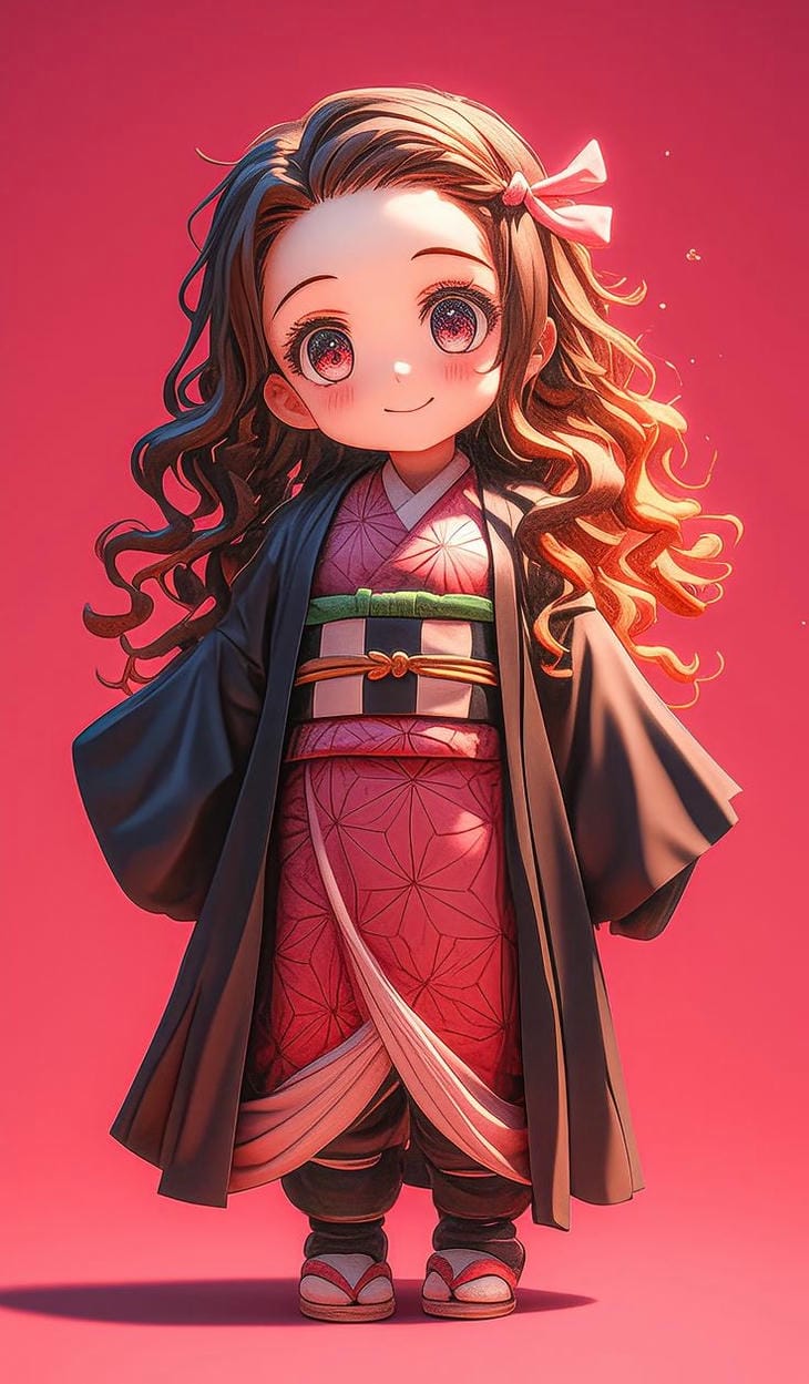 chibi anime 3d đẹp tuyệt vời