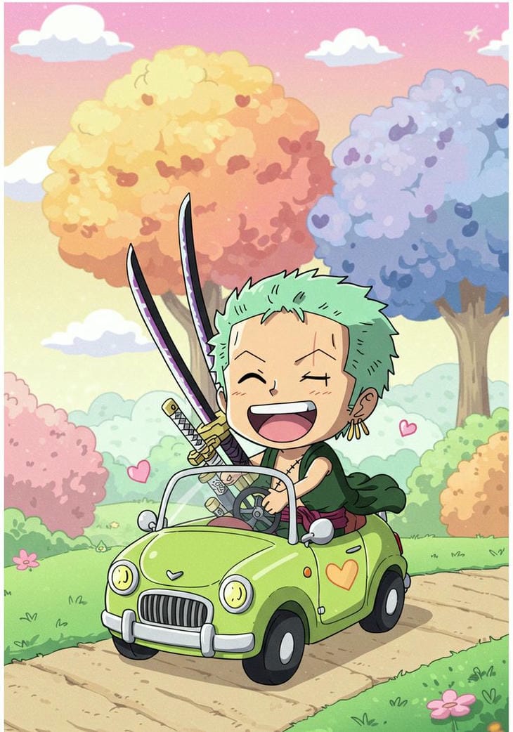 chibi anime đáng yêu zoro