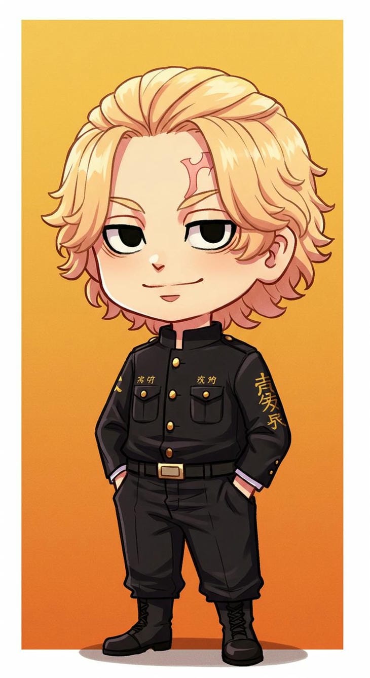 chibi anime hoàng tử nhật bản
