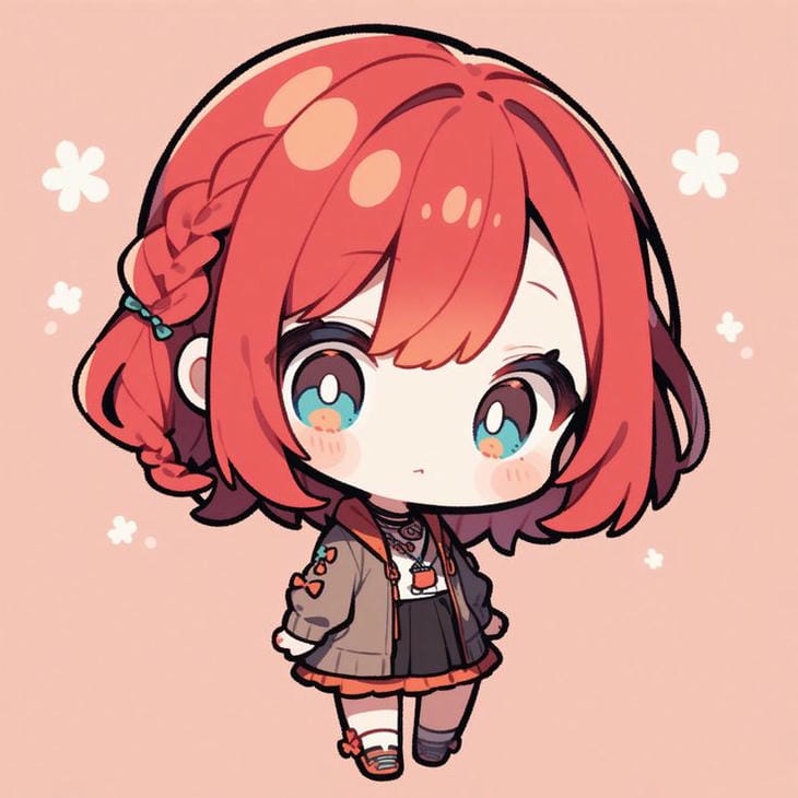 chibi anime mắt ngọc