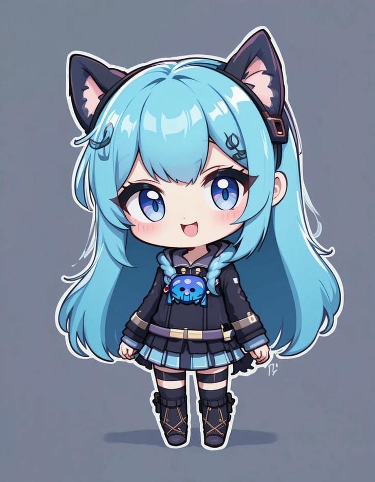 chibi anime phù thủy