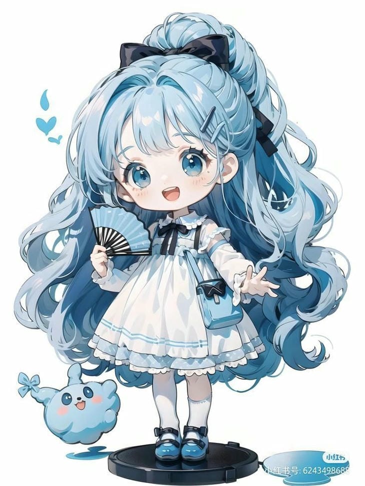 chibi anime tóc tiên