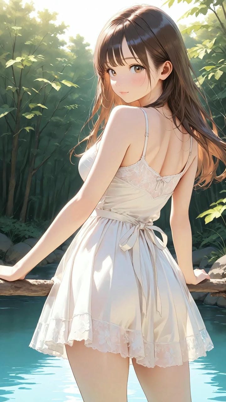 gái xinh anime mặc váy ngắn xinh đjep