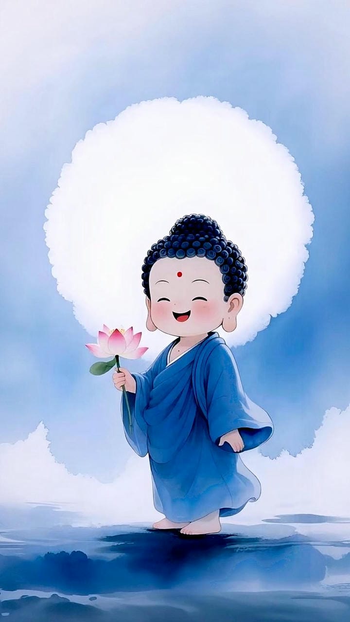 hình ảnh em bé phật đáng yêu