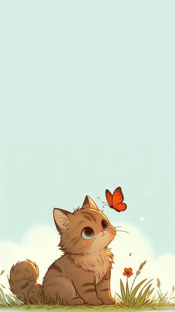 hình nền mèo chibi