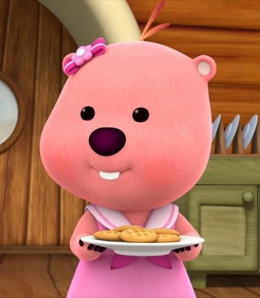 meme loopy cầm bánh