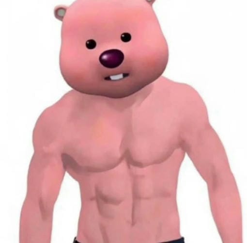 meme loopy cơ bắp 6 múi
