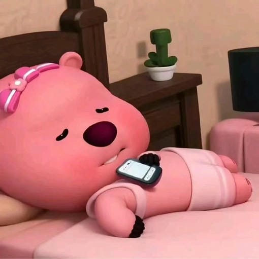 meme loopy ngủ quên