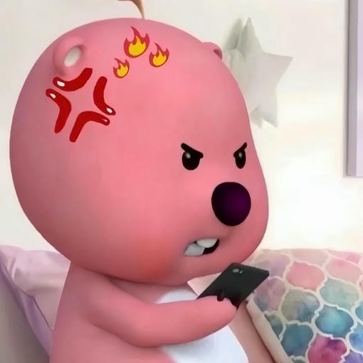 meme loopy tức giận