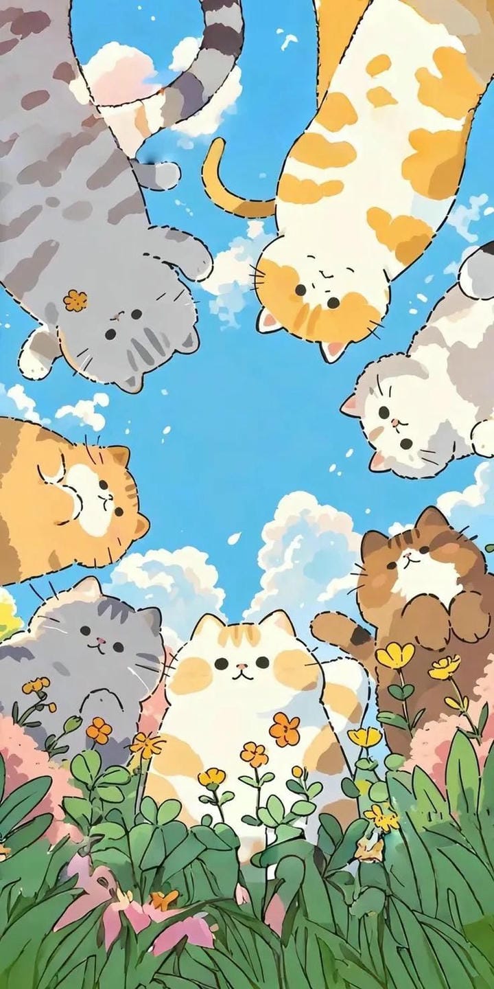mèo chibi cute