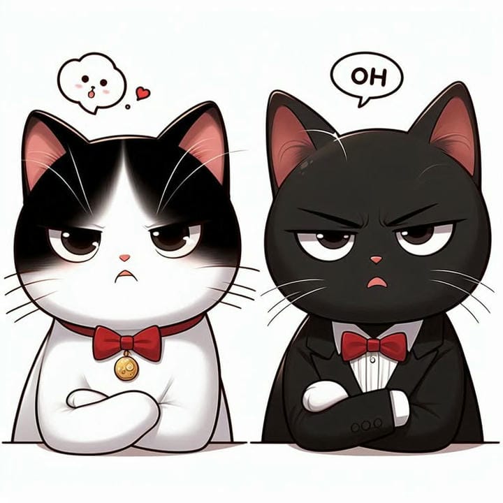 mèo chibi khó ở