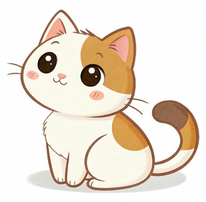 mèo mướp chibi