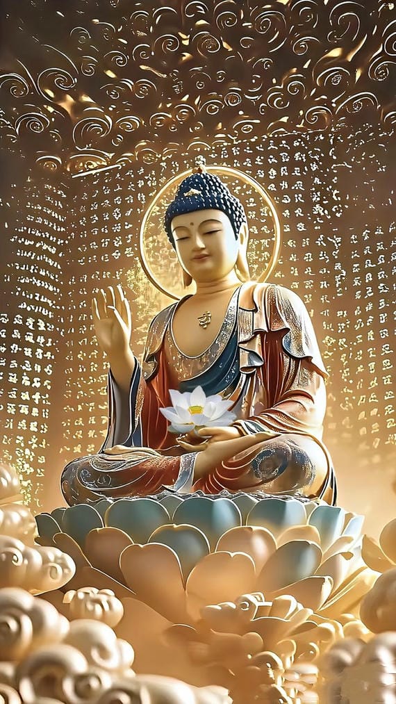 phật a di đà là hình ảnh thiêng liêng trong kinh sách