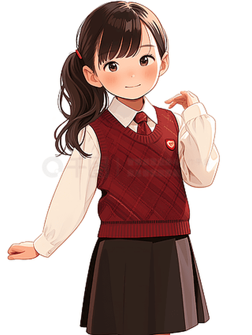 Ảnh học sinh nữ chibi mặc váy