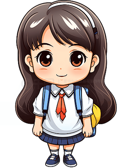 Ảnh học sinh nữ chibi