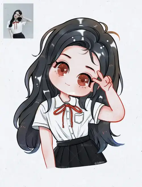 Ảnh nữ sinh chibi siêu cute