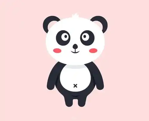 ảnh chibi gấu trúc ngây thơ