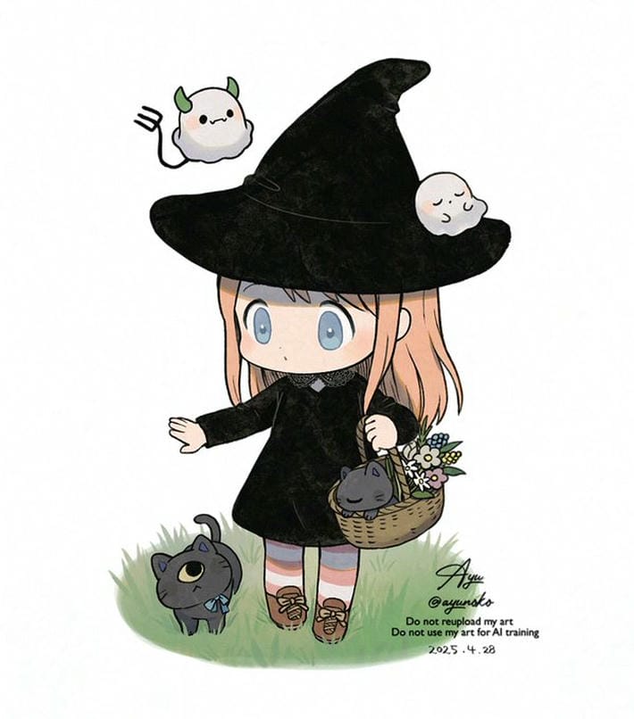 ảnh cute đáng yêu chibi đồ phù thủy ảnh cute đáng yêu chibi đồ phù thủy