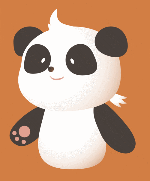 hình ảnh con gấu trúc chibi dễ thương