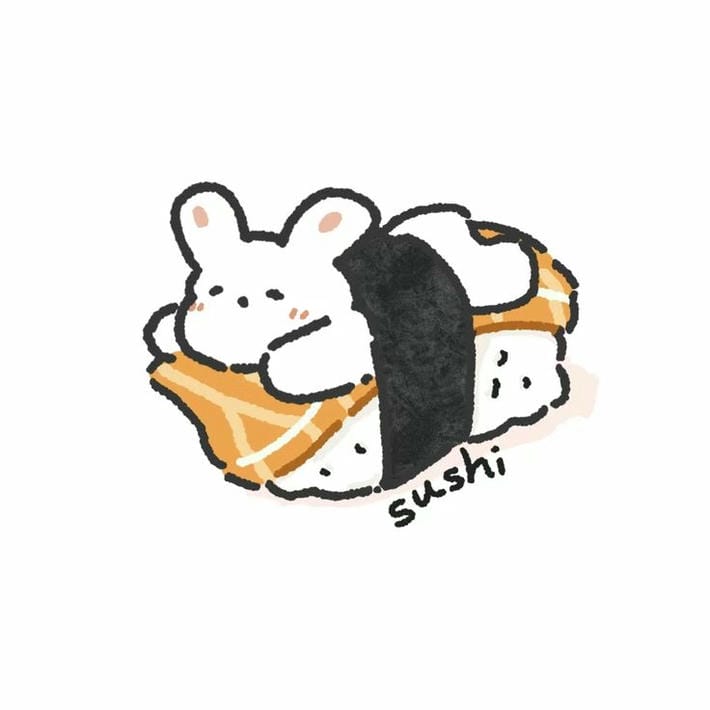 hình ảnh sushi đồ ăn cute đáng yêu hết sức